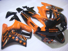 SevenStars - Orange Schwarz Verkleidungen und Karosserien für 1995-1996 CBR600F3 #LF7717