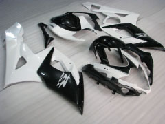 Estilo de fábrica - Branco Preto Fairings and Bodywork For 2005-2006 GSX-R1000 #LF5823