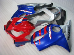 Factory Style - Red Silver Fairings and Bodywork For 2001-2003 CBR600F4i #LF7673