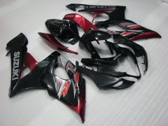 Factory Style - rot Schwarz Verkleidungen und Karosserien für 2005-2006 GSX-R1000 #LF3843