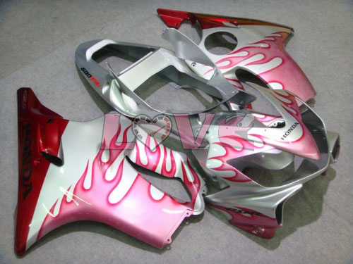 Flame - Silver Pink Fairings and Bodywork For 2001-2003 CBR600F4i #LF7669