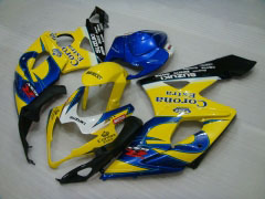 Corona, MOTUL - Yellow Blue Fairings and Bodywork For 2005-2006 GSX-R1000 #LF5914
