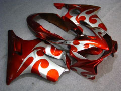 Flame - Red White Fairings and Bodywork For 2004-2007 CBR600F4i #LF7620