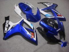 工場スタイル - 青い 白い フェアリングとボディワーク 2006-2007 GSX-R600 #LF6295