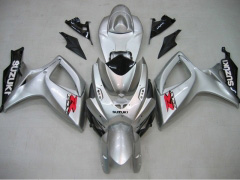 工場スタイル - 白い 銀 フェアリングとボディワーク 2006-2007 GSX-R600 #LF6323