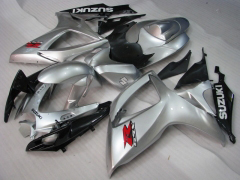 Factory Style - Wei? Silber Verkleidungen und Karosserien für 2006-2007 GSX-R750 #LF6520