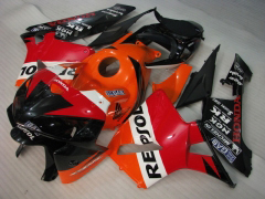MICHELIN, RK, Repsol - Orange Black Fairings and Bodywork For 2005-2006 CBR600RR #LF7493
