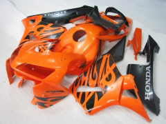 Estilo de fábrica - laranja Preto Fairings and Bodywork For 2005-2006 CBR600RR #LF7547