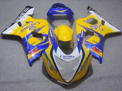Corona, MOTUL - Yellow Blue Fairings and Bodywork For 2004-2005 GSX-R600 #LF6678