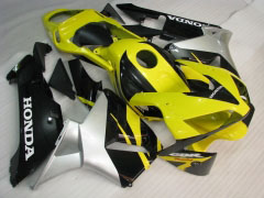 Factory Style - Yellow Silver Fairings and Bodywork For 2003-2004 CBR600RR  #LF5317