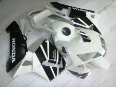 Style d'usine - blanc Noir Carénages et carrosserie pour 2003-2004 CBR600RR  #LF5372