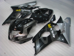 工場スタイル - 黒 グレー フェアリングとボディワーク 2004-2005 GSX-R600 #LF6627