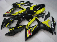 工場スタイル - 黄 黒 マット フェアリングとボディワーク 2006-2007 GSX-R600 #LF6318