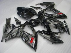 Flame - Wei? Schwarz Verkleidungen und Karosserien für 2006-2007 GSX-R600 #LF6361