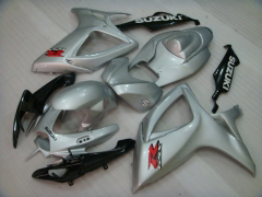 Estilo de fábrica - Blanco Plata Fairings and Bodywork For 2006-2007 GSX-R750 #LF6524