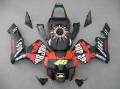 Rossi - Black Matte Fairings and Bodywork For 2003-2004 CBR600RR  #LF5381
