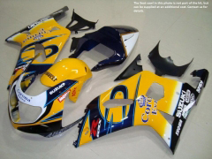 Corona, MOTUL - Yellow Blue Fairings and Bodywork For 2001-2003 GSX-R600 #LF6800