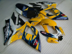 Corona, MOTUL - Yellow Black Fairings and Bodywork For 2006-2007 GSX-R600 #LF6409