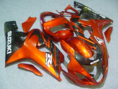 工場スタイル - オレンジ 黒 フェアリングとボディワーク 2004-2005 GSX-R600 #LF6630