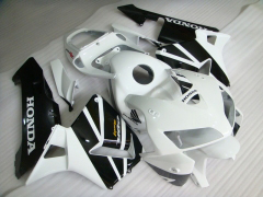 工場スタイル - 白い 黒 フェアリングとボディワーク 2005-2006 CBR600RR #LF7537