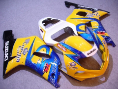 Corona, MOTUL - Yellow Blue Fairings and Bodywork For 2001-2003 GSX-R600 #LF6799