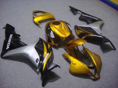 Factory Style - Schwarz Gold Verkleidungen und Karosserien für 2007-2008 CBR600RR #LF7426