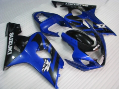 Estilo de fábrica - Azul Negro Fairings and Bodywork For 2004-2005 GSX-R750 #LF6611