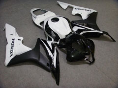 Estilo de fábrica - Blanco Negro Fairings and Bodywork For 2007-2008 CBR600RR #LF7437
