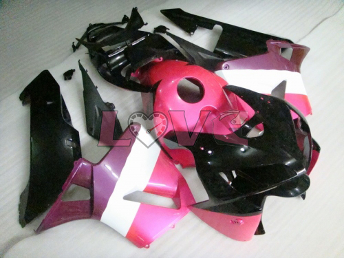 Factory Style - Black Pink Fairings and Bodywork For 2005-2006 CBR600RR #LF7525