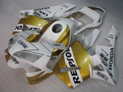 Repsol - Wei? Gold Verkleidungen und Karosserien für 2003-2004 CBR600RR  #LF5358