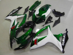 工場スタイル - 緑 白い フェアリングとボディワーク 2006-2007 GSX-R600 #LF6305