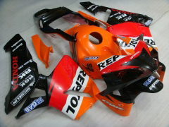 Repsol - Orange Black Fairings and Bodywork For 2003-2004 CBR600RR  #LF5342
