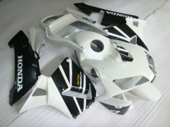 Factory Style - White Black Fairings and Bodywork For 2003-2004 CBR600RR  #LF5336