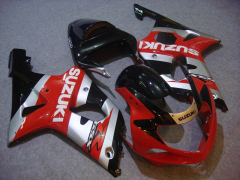 Style d'usine - rouge Noir Carénages et carrosserie pour 2000-2003 GSX-R750 #LF6758