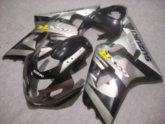 工場スタイル - 黒 銀 フェアリングとボディワーク 2004-2005 GSX-R600 #LF6476
