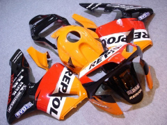 Repsol - Orange Black Fairings and Bodywork For 2003-2004 CBR600RR  #LF5349