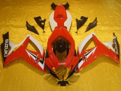 工場スタイル - 赤 白い フェアリングとボディワーク 2006-2007 GSX-R600 #LF6293