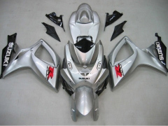 工場スタイル - 白い 銀 フェアリングとボディワーク 2006-2007 GSX-R600 #LF6288