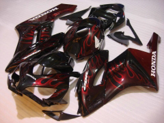 Flame - Red Black Fairings and Bodywork For 2004-2005 CBR1000RR #LF7335