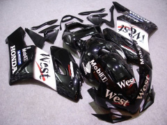 West - Wei? Schwarz Verkleidungen und Karosserien für 2004-2005 CBR1000RR #LF7281