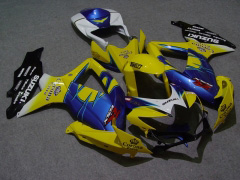 Corona, MOTUL - Yellow Blue Fairings and Bodywork For 2008-2010 GSX-R600 #LF6243