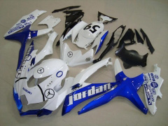 Jordan - Blue White Fairings and Bodywork For 2008-2010 GSX-R600 #LF6219