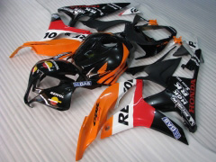 Repsol - Orange Black Fairings and Bodywork For 2007-2008 CBR600RR #LF7402