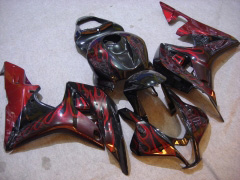 Flame - Red Black Fairings and Bodywork For 2007-2008 CBR600RR #LF7467