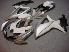 Factory Style - Wei? Silber Verkleidungen und Karosserien für 2008-2010 GSX-R600 #LF6188