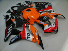 Repsol - Orange Black Fairings and Bodywork For 2007-2008 CBR600RR #LF7399