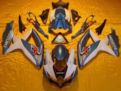Estilo de fábrica - Azul Branco Fairings and Bodywork For 2008-2010 GSX-R600 #LF6197
