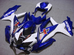Estilo de fábrica - Azul Branco Fairings and Bodywork For 2008-2010 GSX-R600 #LF6187