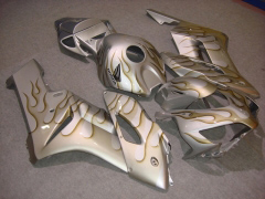 Flame - Yellow Silver Fairings and Bodywork For 2004-2005 CBR1000RR #LF7340