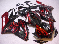 Flame - Red Black Fairings and Bodywork For 2004-2005 CBR1000RR #LF7342